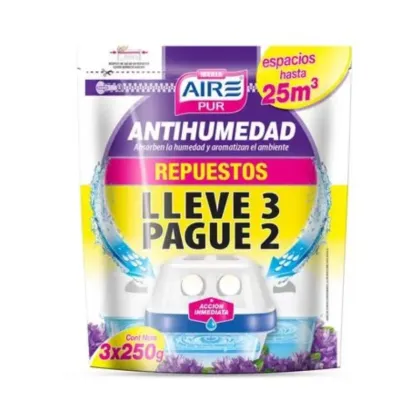 Aire Pur Antihumedad Repuesto x3 x250gr