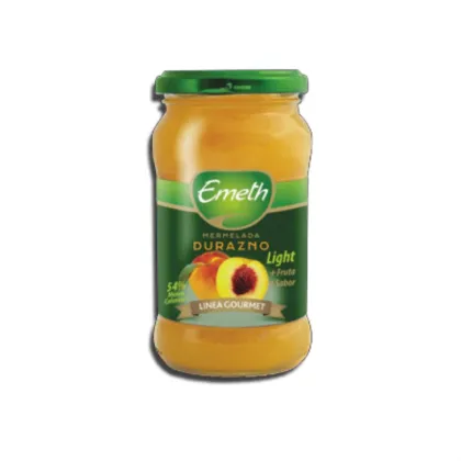 Emeth Mermelada de Durazno 390gr Frasco Vidrio B/C