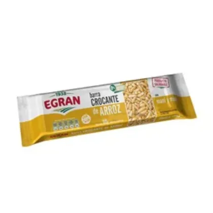 Egran Barra de Arroz x 20g Mani y Miel
