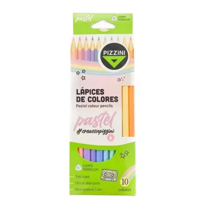 Pizzini Lapices de Colores Pastel x 10u