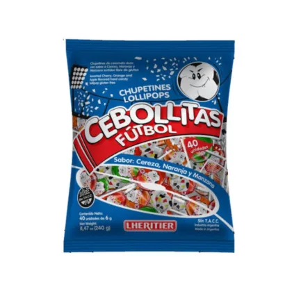 Cebollitas Chupetines x40u Cereza Naranja Manzana