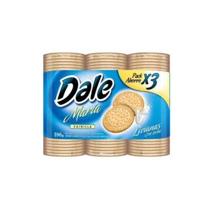 Dale Maria Galletitas sabor Vainilla x3 396gr