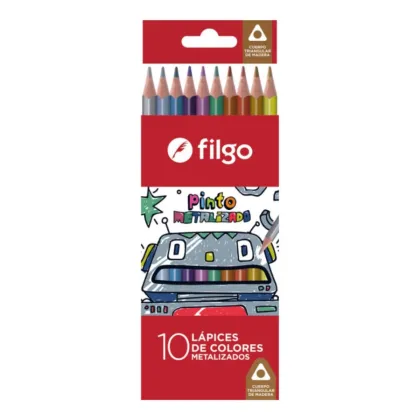 Filgo Lapices de Colores Metalizados x 10u
