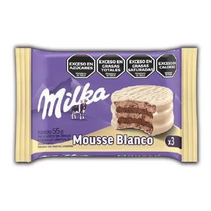 Milka Alfajor Mousse Blanco