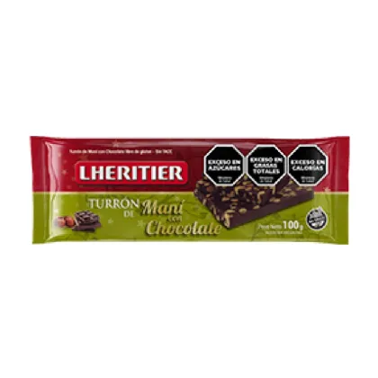 Lheritier Turron de Mani con Chocolate 100g