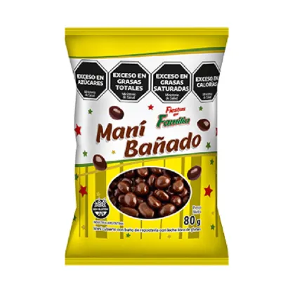 Fiestas en Familia Mani con Chocolate 80g
