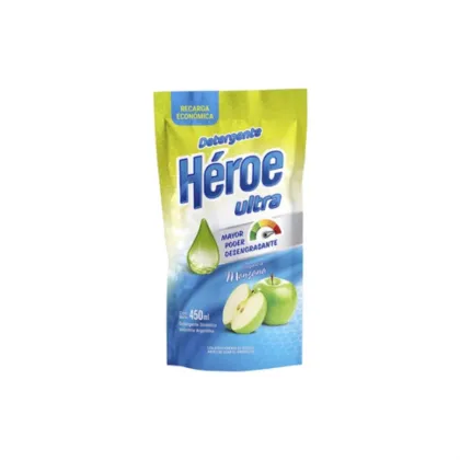 Heroe Detergente Lavavajillas Ultra 450ml DoyPack Manzana