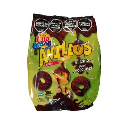 Cilo Anillos Ba&ntilde;ados 300gr Limon