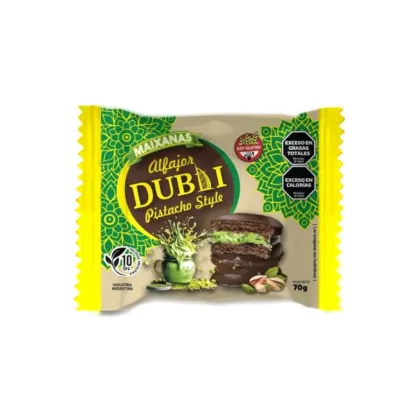 Maixanas Alfajor Dubai Negro Pistacho Style 70gr