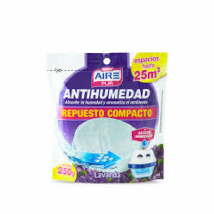 Aire Pur Antihumedad Repuesto Compacto 250g Lavanda