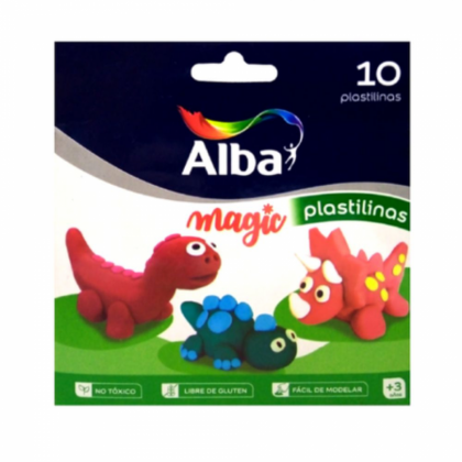 Alba Magic Plastilinas x 10u