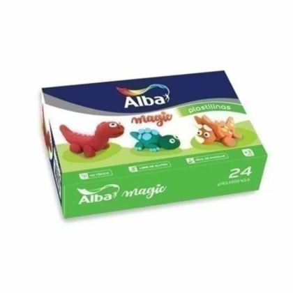 Alba Magic Plastilinas x 24u