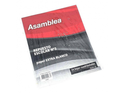 Asamblea Repuesto Escolar 24 Hojas