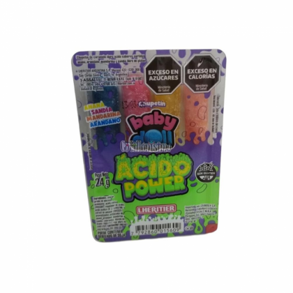 Baby Doll Chupetines 4u Acido Power Caja por 18 unidades