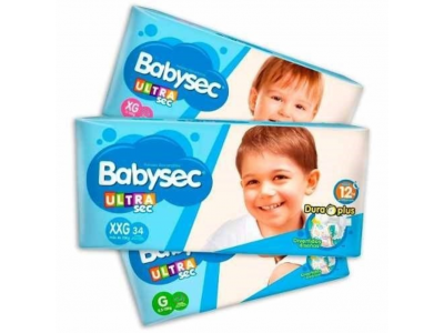 Babysec Pañales Ultrasec Hiperpack