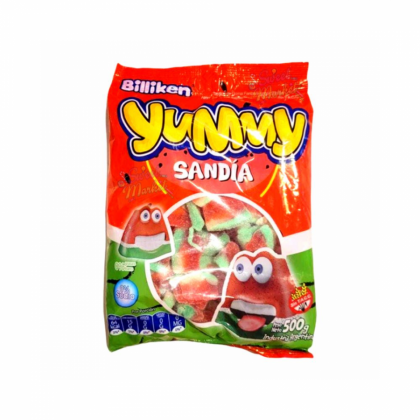 Billiken Yummy Gomitas Sandia 500g