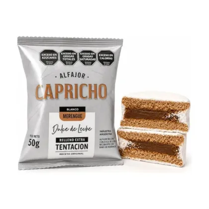 Capricho Alfajor 50gr Blanco Merengue