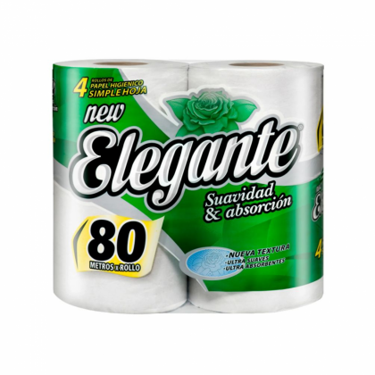 Elegante Papel Higienico 4 x 80m