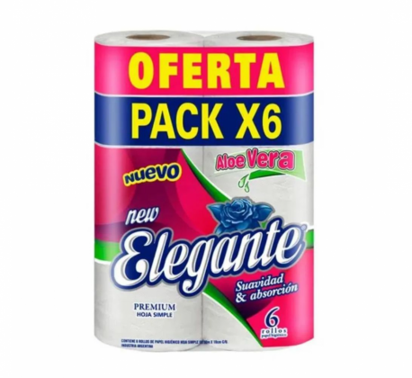 Elegante Papel Higi&eacute;nico 6 x30m
