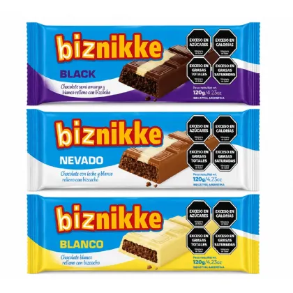 Biznikke Chocolate Relleno c/ Bizcocho 120g