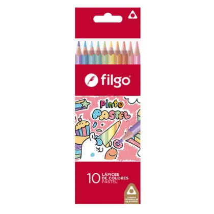 Filgo Lapices de Colores Pastel x 10u