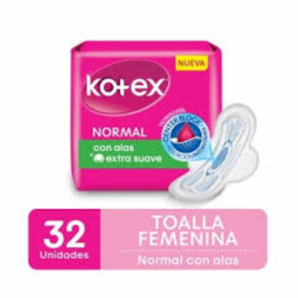 Kotex toallitas femeninas x32