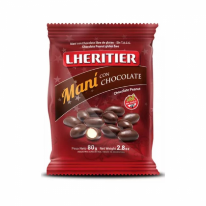 Lheritier Mani con Chocolate Bañado 80g