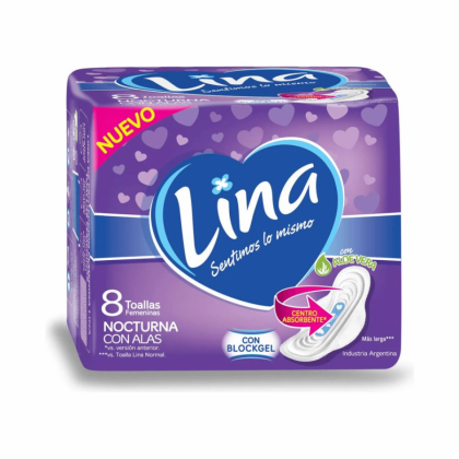 Lina Toallitas 8un Con Alas Nocturnas