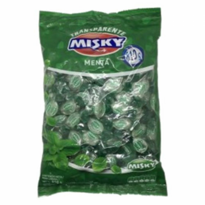 Misky Caramelos Menta Transparente 810g