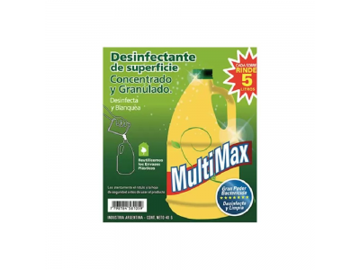 Multimax Desinfectante de Superficie Sobre 40g