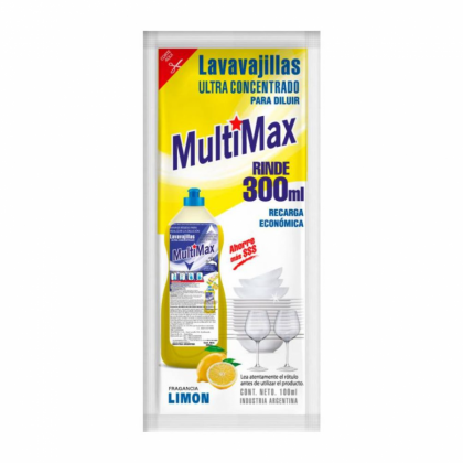 Multimax Lavavajillas detergente para diluir 300ml