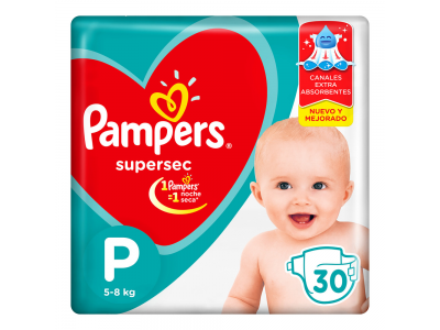 Pampers Supersec Pequeño x 30u