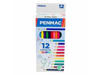 Penmac-lapices-colores-caja-12-unidades-economico