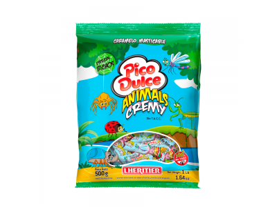 Pico Dulce Caramelos Masticables Animals Creamy 500g