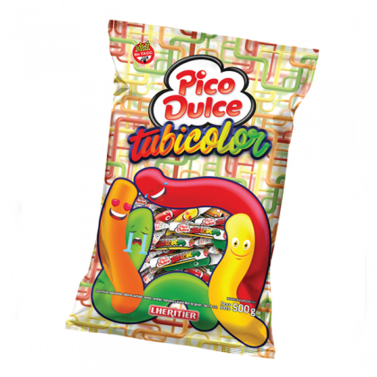 Pico Dulce Caramelos Tubicolor 500g