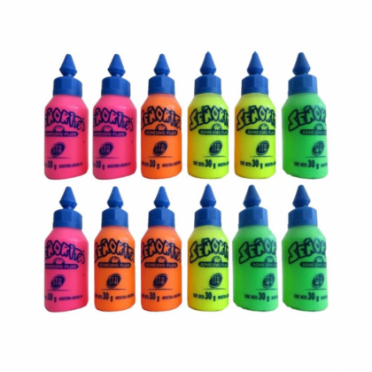 Plasticola Sta adhesiva fluo color 30g