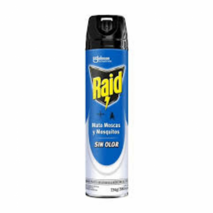 Raid Mata moscas y mosquitos Sin Olor 234g