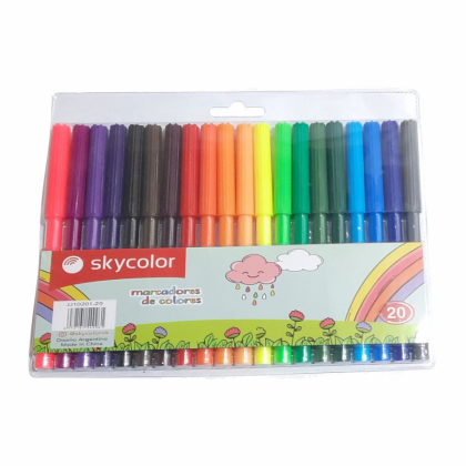 Skycolor Fibras de Colores x 20u