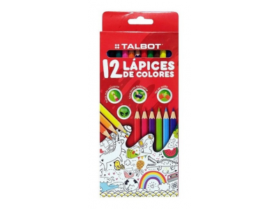 Talbot Lapices Colores Caja x 12u