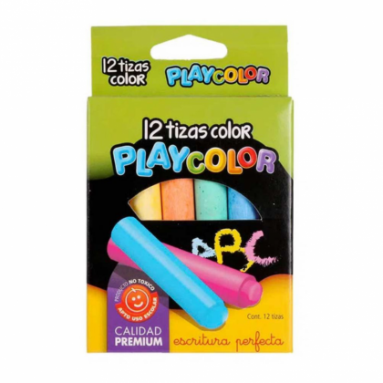 Tizas de colores Playcolor x12